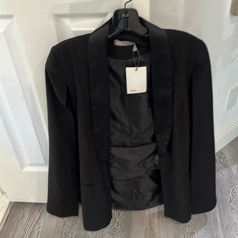 ASOS black cape blazer
